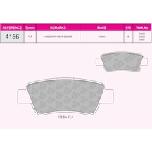 Beşer 4156 Fren Balatası Arka Cr-V 07-