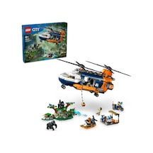 LEGO® City Orman Kaşifinin Helikopteri Kamp Yerinde 60437 - 8 Yaş & Üzeri Çocuklar için Yaratıcı Oyuncak Yapım Seti (881 Parça)
