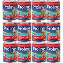 Pro Line Kuzu Etli Yetişkin Köpek Konservesi 12 x 400 G