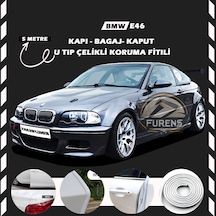 Bmw E46 Oto Araç Kapı Koruma Fitili 5 Metre Parlak Beyaz Renk