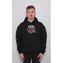 Hellfire Club Dizi Stranger Things Sweatshirt Unisex Kapüşonlu Hoodie 001