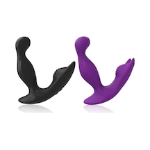 Carmine Bat King Wireless Kumandalı Su Geçirmez 360 Dönen Titreşimli Lüks Anal Vibratör Siyah