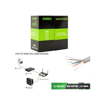 Gabble Cat6 Utp 305 Metre İç Ortam Ethernet Ağ Kablosu 23 Awg Yüksek Hız