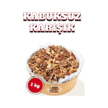 Kavrulmuş Kabuksuz Karışık Kuruyemiş 1 Kg - Lüks Çerez Kaju, Badem, Ceviz, Yer Fıstığı 1 KG