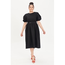 Myline Kemerli Poplin Elbise (503181790)