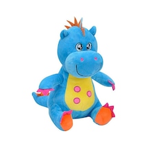 Selay Toys Dinazor 25 Cm Koyu Mavi Peluş 4437 Çok Renkli