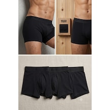 Levi's 3'lü Erkek Siyah Boxer Koyu Siyah