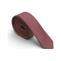 Dwoy Erkek Bordo Saten Kravat 4 Cm Klasik Düz-742