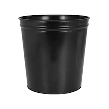 Çöp Kovası Metal Siyah Deliksiz Ofis Tipi Siyah - 181988126 Siyah