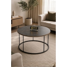 Reyo Falez Terra Lüx Gordion Yuvarlak Orta Sehpa Modern Metal Ayaklı Salon Ve Oturma Odası Sehpası 70 Cm