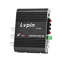 Shineyee Siyah Alüminyum 2.1 Kanal 200w Maksimum Güçlü Araç/ev Hi-fi Stereo Amfi Lvpin838 - Düşük Distorsiyonlu Mp3 Girişi