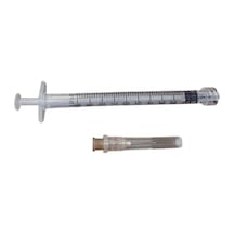 Ayset - 1 Ml Lüer Lock 3p 26g 0.45 X 13 Mm Kahverengi İğneli İnsülin Enjektörü - 250 Adet 1 Paket