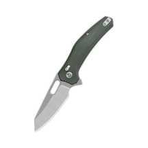 Qsp Emu Yeşil Mikarta Sap Glyde Lock 14c28n Çelik Kamp Çakı Qs164-b1 Kum