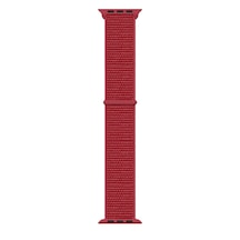 Watch 44mm Kordon Band-03 Serisi Hasır Strap Kayış-kırmızı