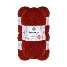 Baby One El Örgü İpi K0832 Kızıl Bordo 100 G/250 Mt-5 Adet