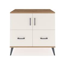 Hyperion Şifonyer 2 Raflı 2 Çekmeceli 2 Kapaklı 88x44x80 Çam-aytaşı Aytaşı