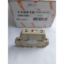Klemsan 10 mm2, Vida bağlantılı, Tek katlı geçiş klemensi .Kahver