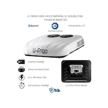U-frigo Araç Tavan Park Kliması Çift Fanlı 12v 45 Amper Gen-14 İce İmperial Xl Karavan,servis Aracı