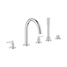 Grohe Atrio New 29407000 5 Delikli Küvet Bataryası Gümüş