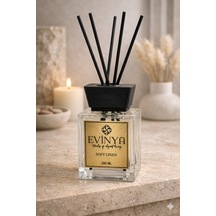 Soft Linen Bambu Çubuklu Oda Kokusu 200 Ml Ferah & Temiz Reed Diffuser Beyaz Yasemin