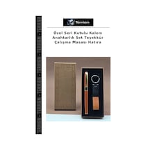 Özel Seri Kutulu Kalem Anahtarlık Set Teşekkür Çalışma Masası Hatıra Diğer