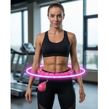 Evde Spor İçin Akıllı Hula Hoop Çemberi Bel İnceltici Mor