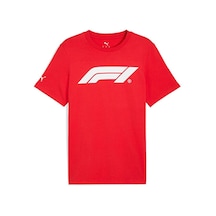 Puma F1 Ess Logo Tee 180g Erkek Günlük Tişört 63326403 Kırmızı Kırmızı
