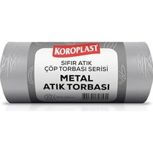 Metal Atıklar Çöp Torbası 10'lu 80 110 Cm, Yırtılmaz, Yüksek Kapasite, Çift Katlı, Geri Dönüştürülebilir Çöp Poşeti, Fabrika, Atölye, İnşaat Şantiyesi, Kafe, Restoran, Ev, Okul, Kamu, Site