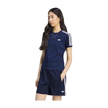 Ks9992-k Adidas Pstrıpe Ss Tee Kadın T-shirt Mavi Ks9992-k