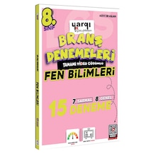 Yargı Ders Arkadaşım 8.sınıf Tamamı Video Çözümlü Fen Bilimleri 15 Branş Denemeleri