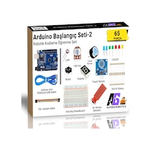 65 Parça Arduino Uno Robotik Kodlama Başlangıç Seti-2 8+ Yaş E-kitapçık İle Birlikte