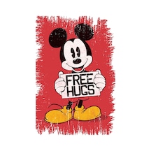 Mickey Mouse Tasarımlı Ahşap Poster Renkli - 645066076