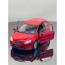 1.36 Ölçek Ford Focus Model Oyuncak Araba - Kırmızı