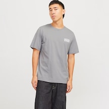 Jack & Jones Jack&jones Corp Logo Ss Erkek Gri Tişört Gri