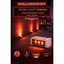 Alles 10 Cm 3 Watt Kırmızı Wallwasher 220v Kırmızı