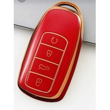Gma Keys Chery Tiggo 8 Pro Omoda 5 Tiggo 7 Avantgarde Nano Anahtar Kılıfı Kırmızı Gold Renk 1.ci Kalite