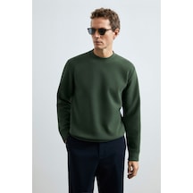 Lufian Logan Erkek Sweatshirt Yeşil Yeşil 112030194100600