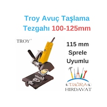 Troy T 90008 Avuç Taşlama Sehpası, 125 Mm