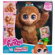 Giochi Presiozi Sesli Ve İnteraktif Furreal Yavru Maymun Fıstık 40 Cm Fur06000 Kahverengi