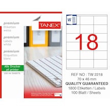 Tanex Etiket Tw-2218 70X46