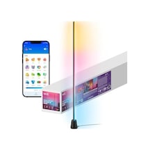 Wiz Gradient Zemin Lambası - Siyah 140 Cm Rgbıc Aynı Anda Birden Fazla Renk Gösterir, İnce Tasarım, Wi-fi İle Bağlanır, Ses/uygulama Kontrolü,, Alexa Ve Homekit İle Çalışır Açık Gri