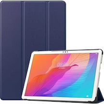 Huawei Uyumlu Matepad T10 Zore Smart Kapak Standlı 1-1 Kılıf-Lacivert