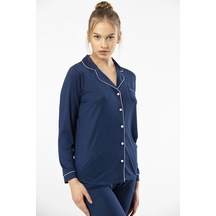 Türen 3365 Kadın Uzun Kollu Gömlek Yaka Pijama Takım-lacivert Lacivert Türen 3365 Kadın Uzun Kollu Gömlek Yaka Pijama Takım-lacivert Lacivert