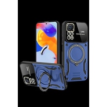 Realme 11 Pro Plus Joy Lens Standlı Kapak - Lacivert
