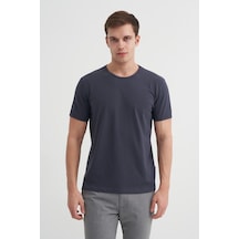 Cazador Erkek Antrasit Bisiklet Yaka T-shirt 46180 Antrasit