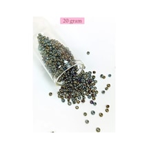Tedar Dökme Cam Kum Boncuk 8/0 3 Mm - 20 Gram - Alacalı Renk - Bnc151 Najmaddin (No:1) 8.5Cm X 10.5 Cm