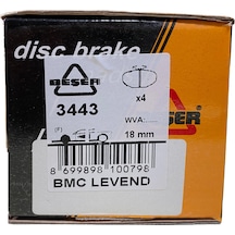 Beşer 3443 Ön Fren Balatası Bmc Nıssan Levend 2.5-3.0