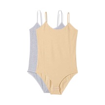 20st 2 Adet İp Askılı Kadın Çıtçıtlı Body Gri Ve Ten 13-2010