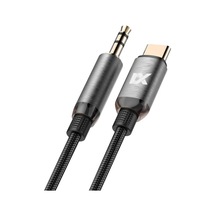 3.5mm Çivi Jack Type-c Aux Kablosu Metal Uçlar Hasır Kablo Ac-05