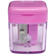 Faber - Castell Tek Gözlü Mini Box Kalemtıraş Pastel Pembe